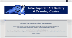 Desktop Screenshot of lakesuperiorartgallery.com